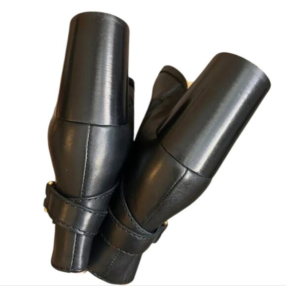 Ted Baker Women's‎ Black Leather Gold Trim Anisea Ankle Boots Size 40 US New - Picture 5 of 16